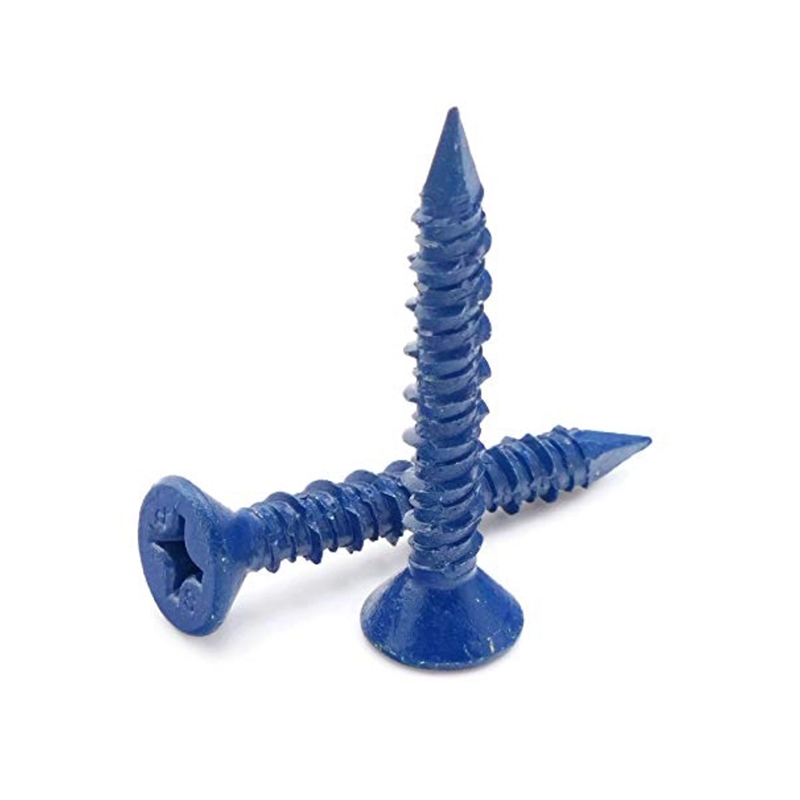 Phillips Flat Head Slotted Concrete Screw